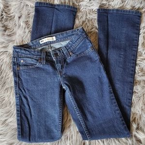 Levi's demi curve dark wash bootcut skinnyJeans 24